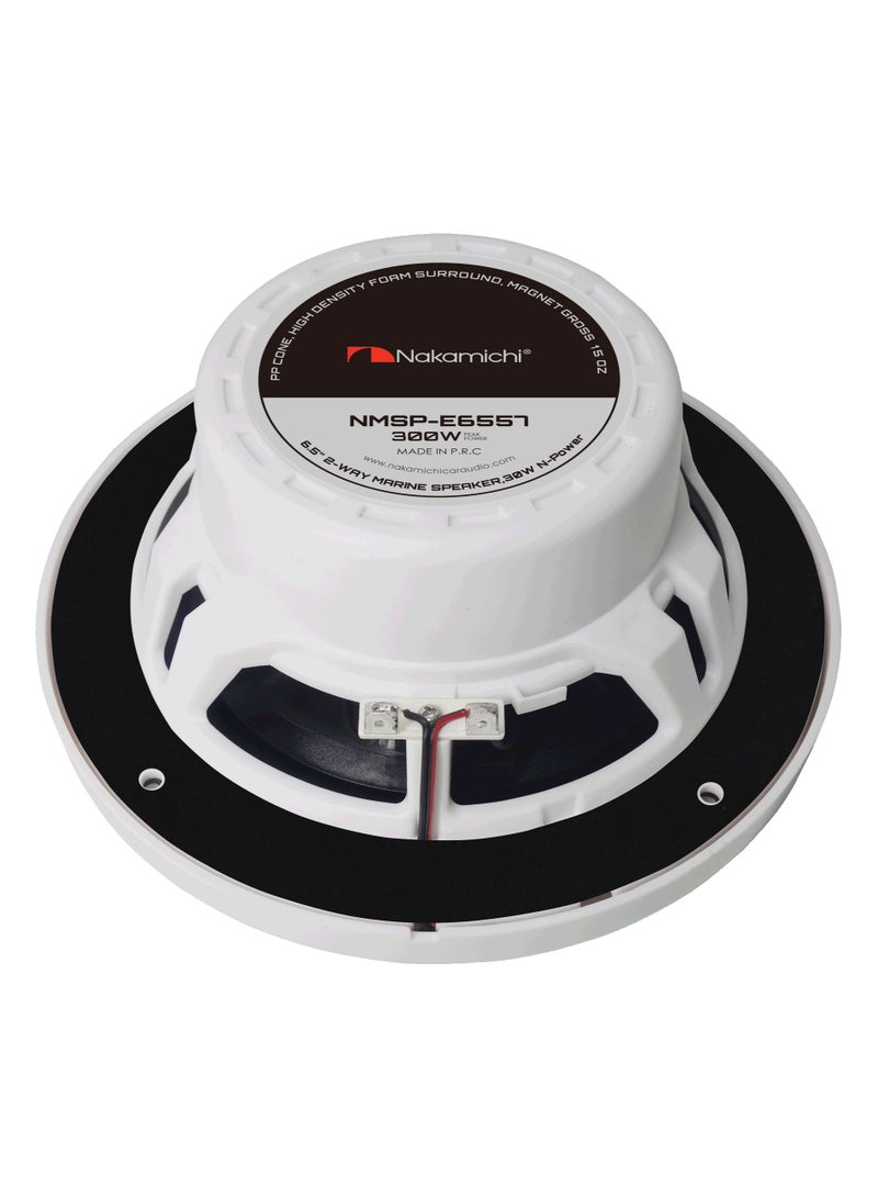 Nakamichi NMSP-E6557 | 6.5” 2-Way Coaxial Car Audio Speakers (Pair) | 30W RMS, 300W Peak Power - Image 2