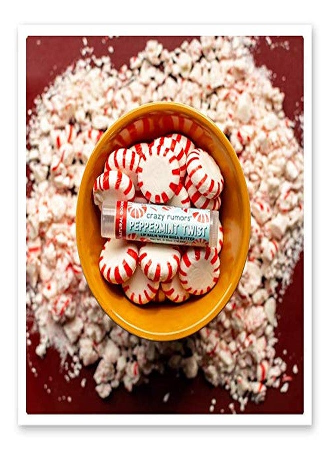 Crazy Rumors Peppermint Twist Lip Balm. 100% Natural, Vegan, Plant-Based, Made in USA (1-Pack) - Image 2