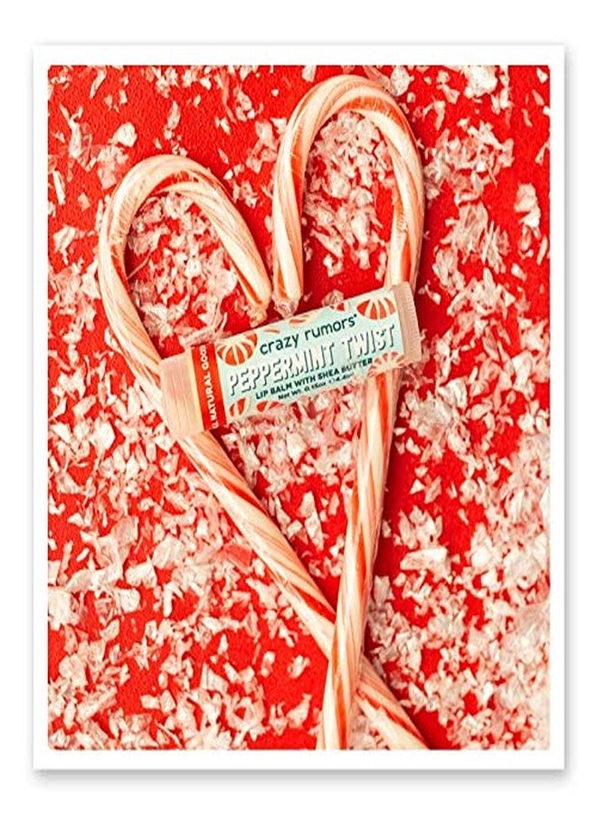 Crazy Rumors Peppermint Twist Lip Balm. 100% Natural, Vegan, Plant-Based, Made in USA (1-Pack) - Image 3