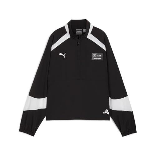 PUMA Women's BMW M MOTORSPORT WOVEN ANORAK JACKET, PUMA Black AH24, X-Large - Image 1