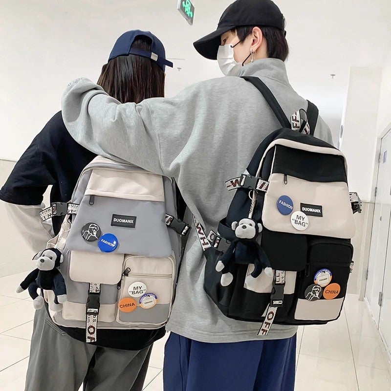 Bluejw Large Capacity Travel Backpack for Women College Students Junior High High School; Zipper Closure Shoulder Bag for Leisure Days - Image 4