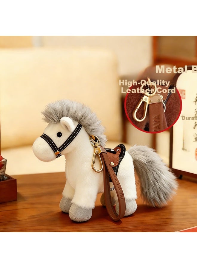 Weltston Year Of The Horse Mascot Plush Toy Zodiac Horse Doll New Year Gift Keychain - Image 1