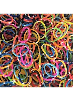 Rainbow Loom Hippie Mix Polka Dot Multicolored Rubber Bands Refill 600 Bands & 24 Cclips From (B0207)  - Image 1