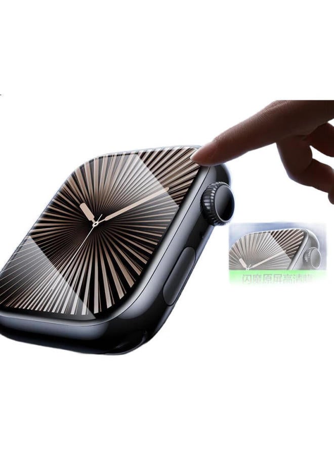 SmartDevil Screen Protector For Apple Watch Series 10, 42Mm Full Coverage, Automatic Positioning, Shockproof, Anti-Fingerprint, Non-Tempered Glass, 2-Pack - Image 2