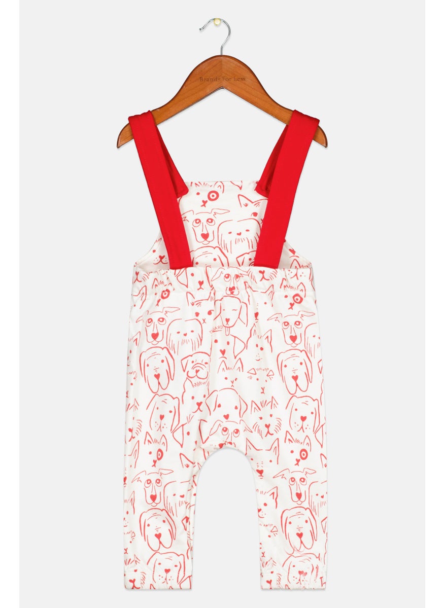 Trussardi Junior Toddlers Boy Allover Print Romper, White  - Image 2