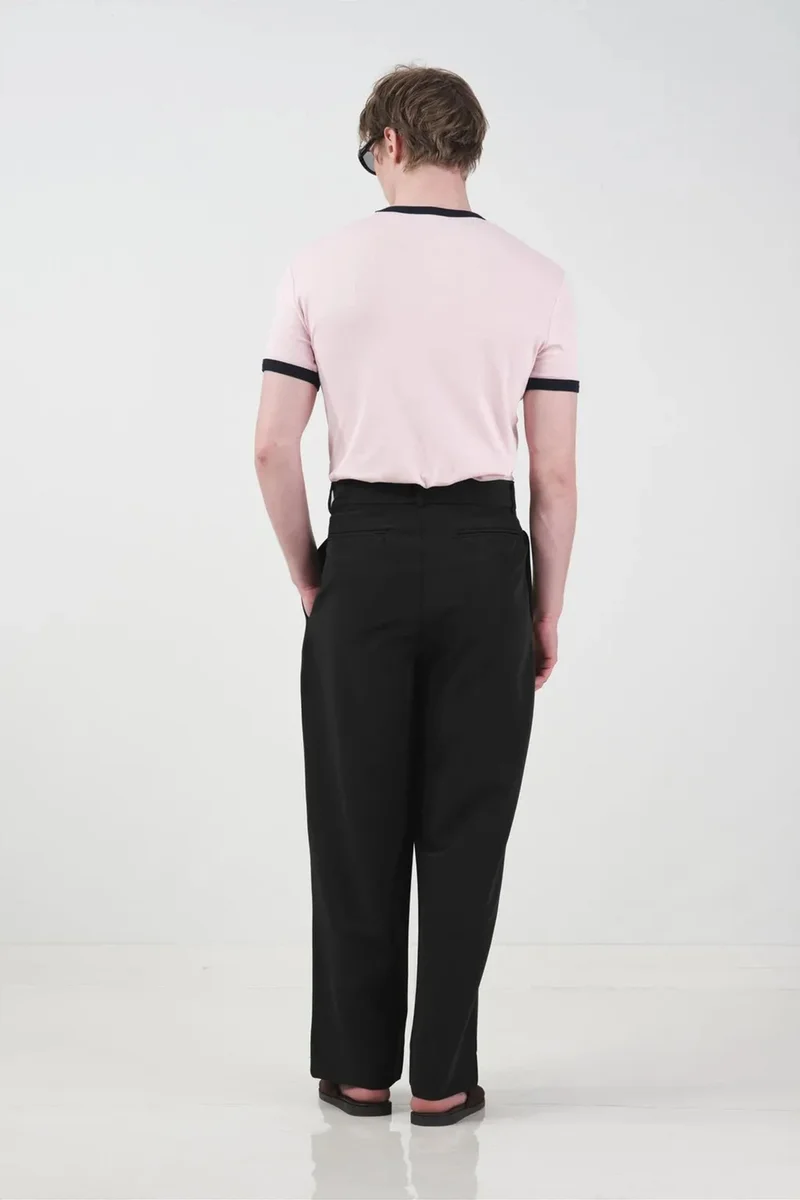Giesto Black GIESTO Men's Straight-Leg Suit Pants for Men | Best Price UAE