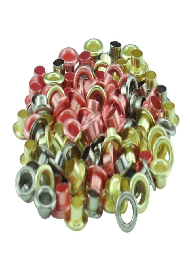 جينيرال تولز كماشة ضبط العروة من General Tools، 71، مع 100 عروة مقاس 5/32 بوصة (4 مم) بلمسات نهائية من النحاس والفضة والذهب للاستخدام في الجلود والبلاستيك والمطاط والقماش والكرتون - Image 5