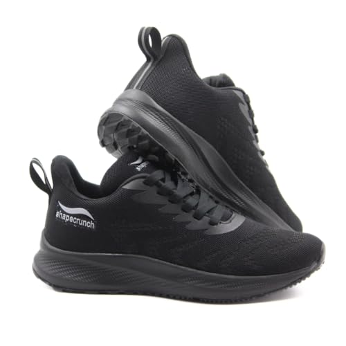 SHAPECRUNCH Arch Support Shoes with Soft Cushioned Insoles for Men for Walking and Running - Comfortable and Stylish (Black, UK Footwear Size System, Adult, Men, Numeric, Medium, 12) - Image 3