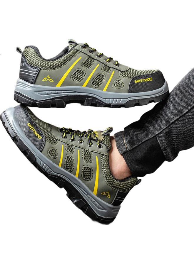 Old housekeeper Old Steward Labor Protection Shoes Men'S Super Light Breathable Steel Toe Smash-Proof And Stab-Proof Work Site Safety Shoes La Function Mountaineering Style 36 - Image 2