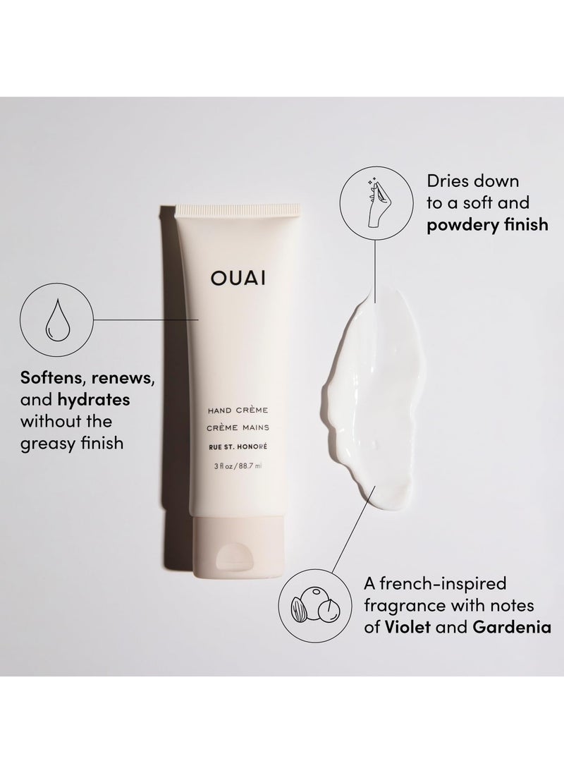 Ouai - Hand Cream Thick Creamy Balm with Coconut Oil Murumuru Butter and Shea Butter Hydrating Moisturizer for Soft Hands Use Daily to Deeply Nourish Skin 88ml - Image 1