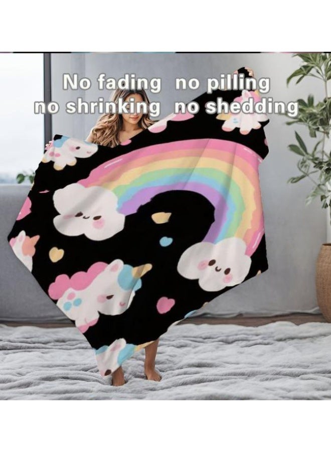 general Children's or student cartoon flannel thin blanket (warm and comfortable, suitable for sleep, games) 100cm*150cm - 1075 - Image 1