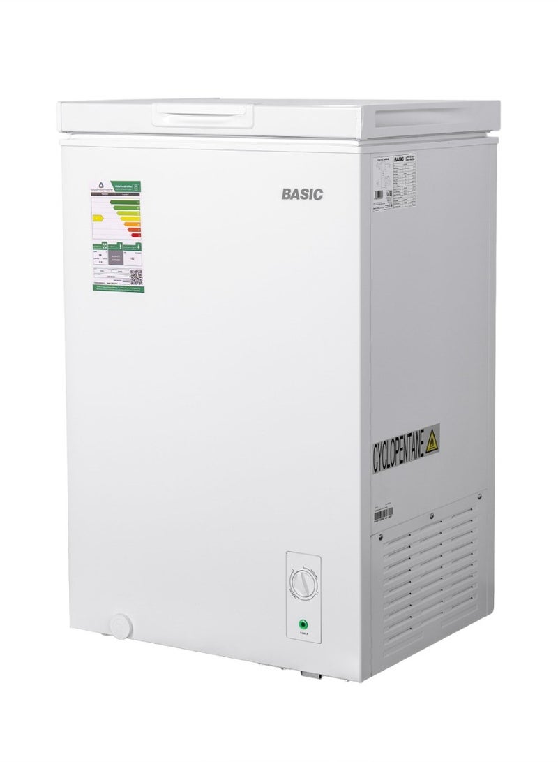 بازيك فريزر ارضي ، بيسك، 3.5 قدم ، 99 لتر , انفيرتر ، ابيض - BCF-M100V - Image 2