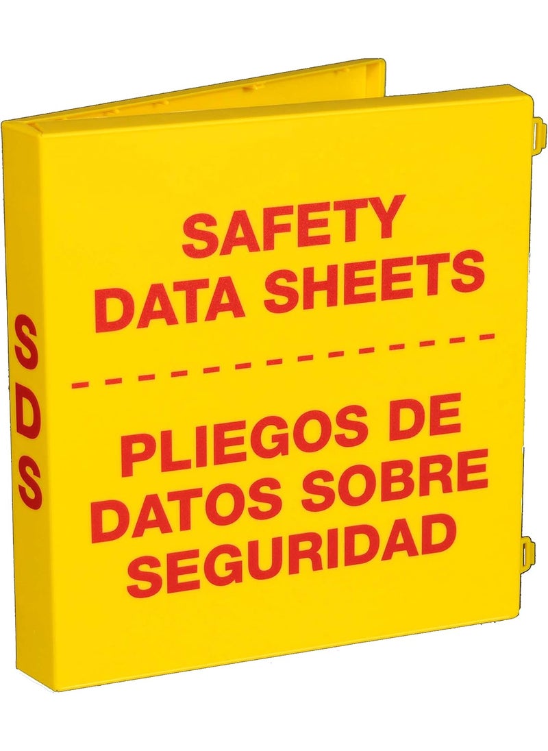 UniKeep UniKeep SDS Bilingual Fully Enclosed Case with Metal Binder Rings  15 Binder Spine  Case Includes Both English and Spanish Printing on Cover  - Image 2
