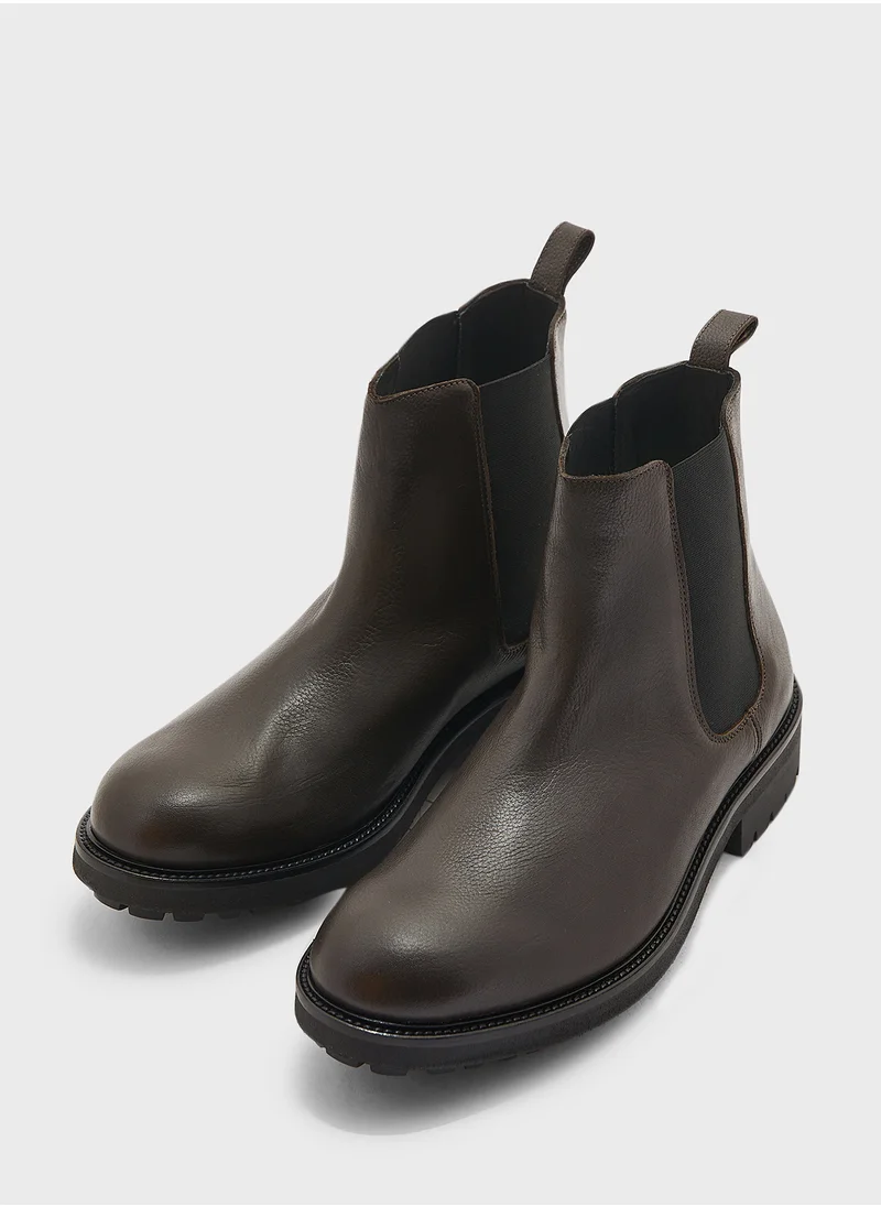 CALVIN KLEIN High Top  Lace Up Boots