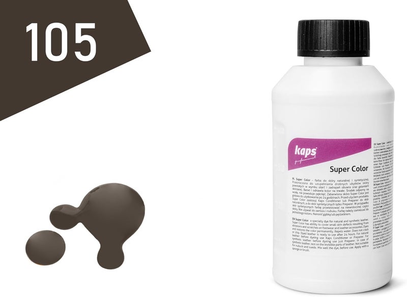 Kaps Dye Paint For Natural and Synthetic Leather Textiles, Super Color, 16.9 fl. Oz. - Image 1
