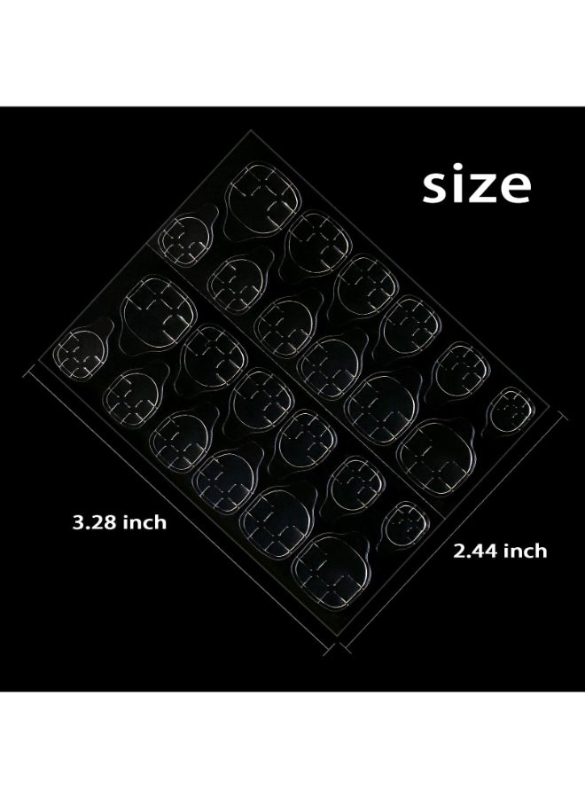 Allstarry 360pcs 15 Sheets Adhesive Tabs Waterproof Breathable Glue Tabs Fake Nail Glue Stickers DoubleSided Nail Jelly Sticker Super Sticky Transparent Flexible for Manicure - Image 4
