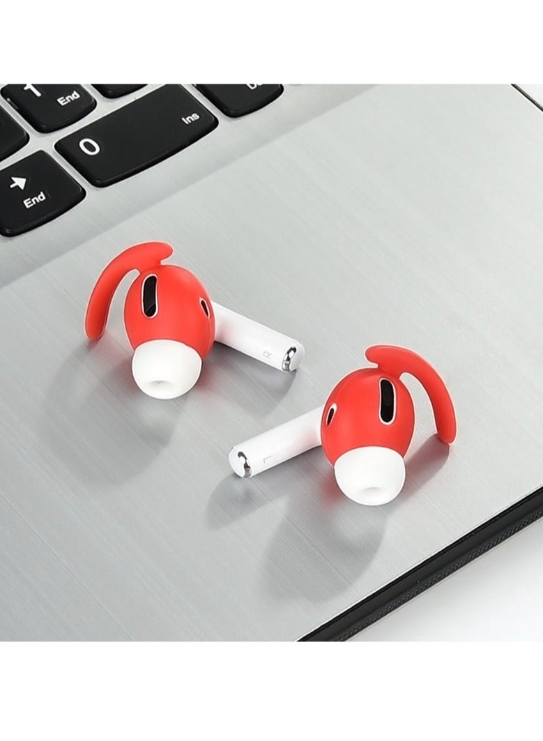 AROAQ Earphone Hooks, Anti Lost Anti Drop Earbuds Ear Covers, Wireless Headphone Earbuds Silicone Strap, Comfortable Ear Plug Cover Eartip For Airpods Pro, (1 Pair Ear Hooks Only, White)  - Image 5