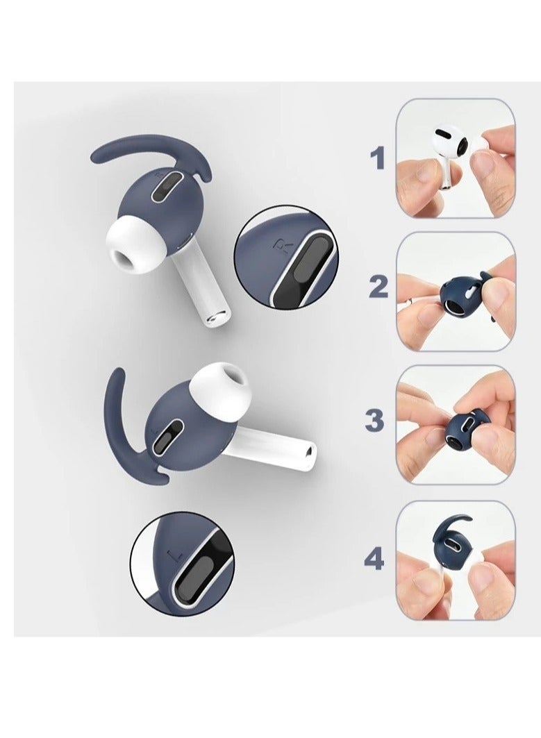 AROAQ Earphone Hooks, Anti Lost Anti Drop Earbuds Ear Covers, Wireless Headphone Earbuds Silicone Strap, Comfortable Ear Plug Cover Eartip For Airpods Pro, (1 Pair Ear Hooks Only, White)  - Image 4