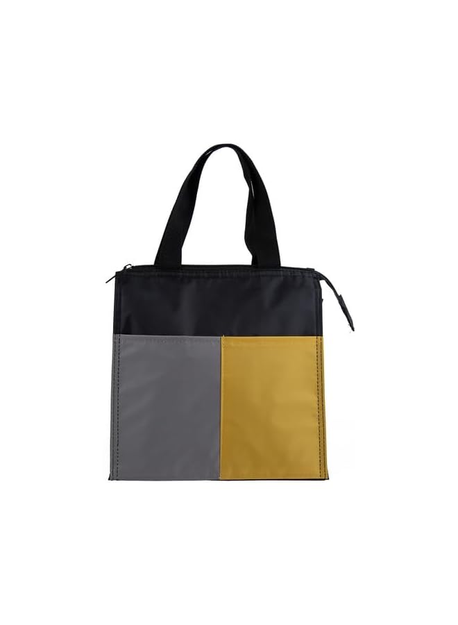 Boat Shaped Lunch Tote Bag With Pocket -Yellow