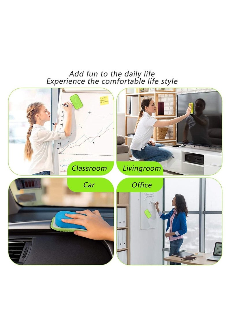 3Pack Microfiber Chalk Eraser Washable Whiteboard Blackboard Eraser Dry Erase - Image 4