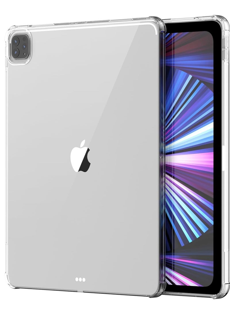 MIGOFAST 12.9 inch iPad Pro Case (2022 2020  6th/5th/4th Gen  Classic Clear Tablet Cover Shockproof TPU Gel Silicone Slim and Protable  - Image 1