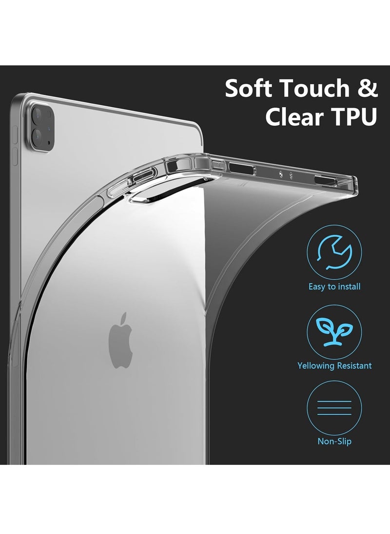 MIGOFAST 12.9 inch iPad Pro Case (2022 2020  6th/5th/4th Gen  Classic Clear Tablet Cover Shockproof TPU Gel Silicone Slim and Protable  - Image 3
