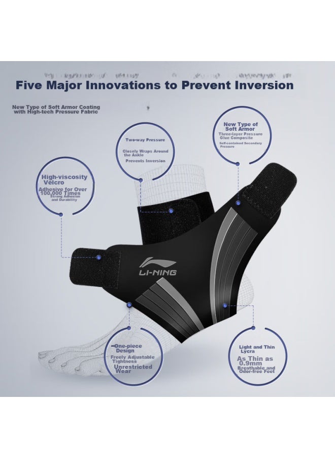 Li-Ning Li-ning Ankle Brace, Sprain Protection, Recovery Sleeve, Sports Basketball Anti-sprain, Post-injury Fixation, Ultra-thin Ankle Support  - Image 4