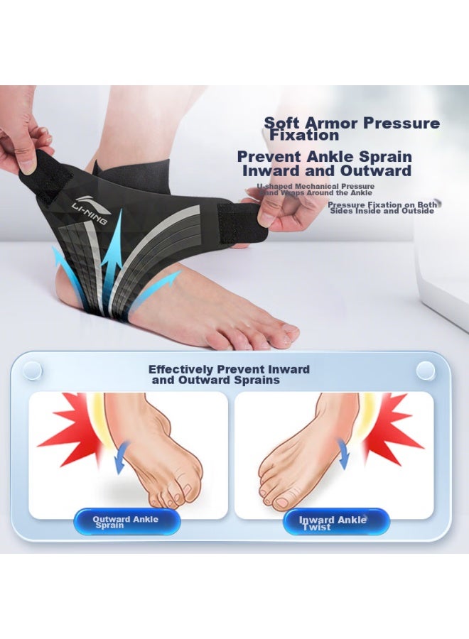 Li-Ning Li-ning Ankle Brace, Sprain Protection, Recovery Sleeve, Sports Basketball Anti-sprain, Post-injury Fixation, Ultra-thin Ankle Support  - Image 5