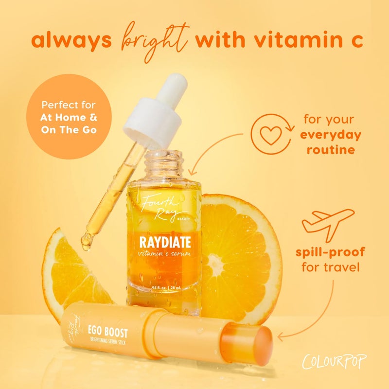 ColourPop Brightening Vitamin C Serum Stick - Face & Under Eye Balm Stick for Glowy Summer Makeup Prep - Enriched with Turmeric to Help Approve the Appearance of Redness - Ego Boost (0.25 oz) - Image 4