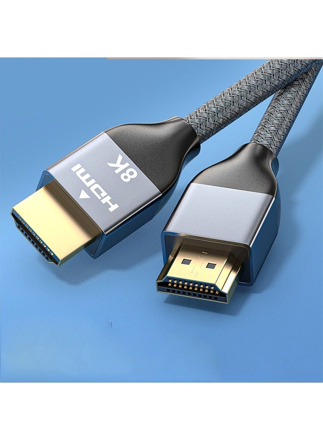 Sharpdo 1.5M Ultra HD HDMI Cable 48Gbps High Speed 8K@60Hz Support Dynamic HDR for PC Laptop PS5/4 HDTV Nylon Braided Grey - Image 1