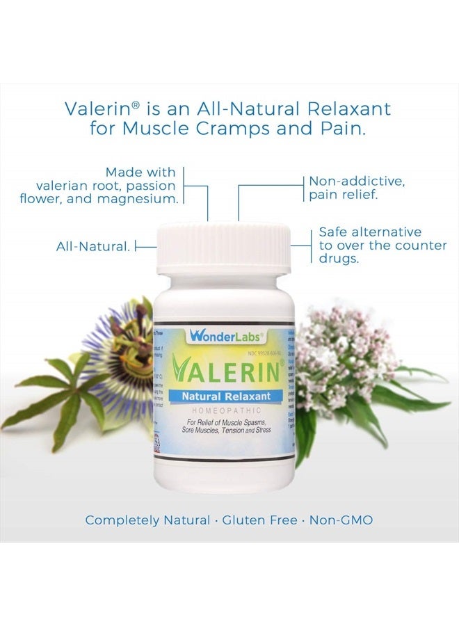 Wonder Laboratories Valerian Natural Relaxant for Tension Relief, Stress Relief, Leg Cramp Relief and Other Muscle Cramps Magnesium, Passion Flower, & Valerian Root Muscle Relaxant - (90ct) - Image 3