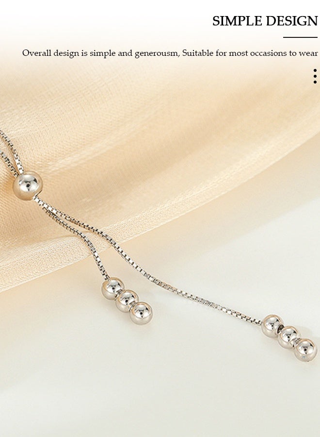 DUNISO قلادة فضة نقية 925، قلادة أنيقة عصرية، قلادة مجوهرات مضادة للحساسية، هدية مثالية للنساء، الفتيات، عيد الحب، عيد الأم، هدايا عيد الميلاد - Image 4