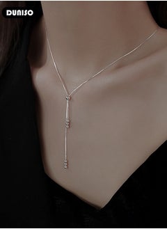 DUNISO 925 Pure Silver Necklace, Fashion Dainty Necklace, Jewelry Hypoallergenic Necklace,  Ideal Gift for Women, Girls, Valentines, Mother's Day, Birthday Gifts  - Image 5