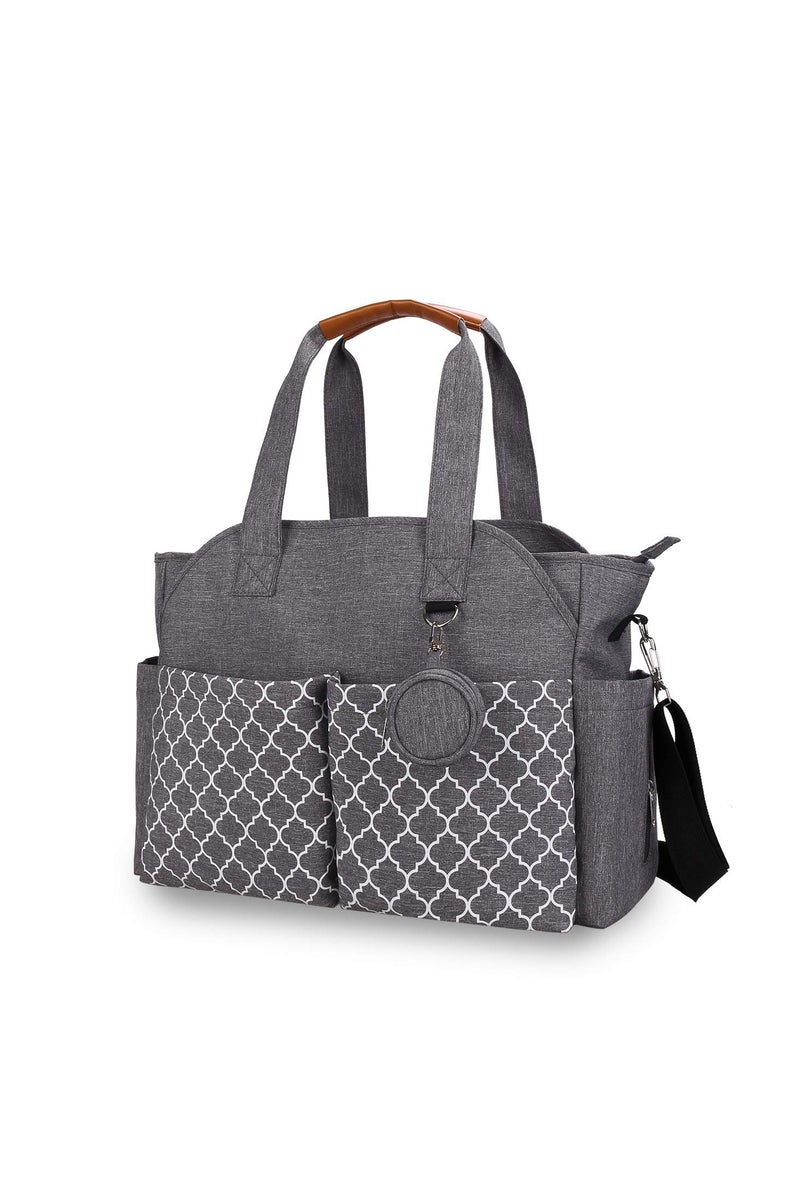 كي واي دي حقيبة حفاظات متعددة الوظائف مع لوحة تغيير مدمجة -حقيبة أطفال متنقلة مع شريط قابل للضبط وتخزين كبير - Image 1