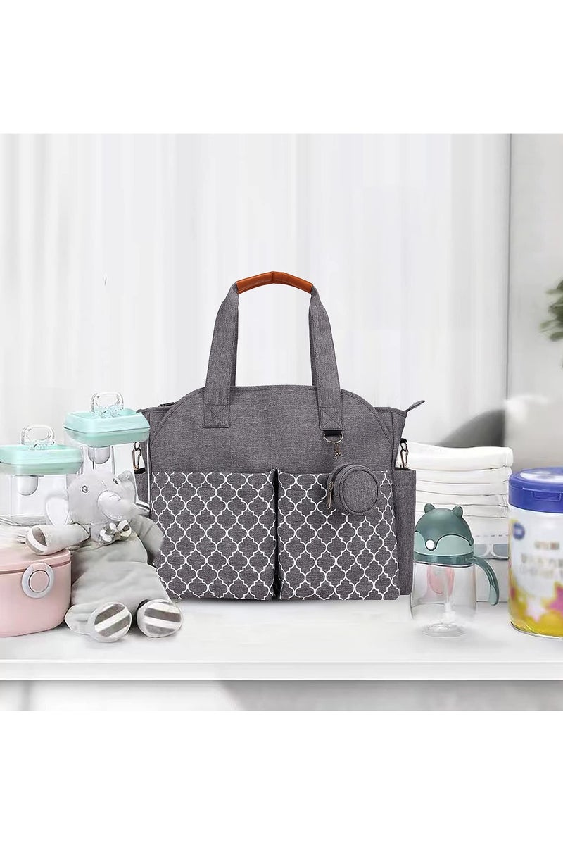 كي واي دي حقيبة حفاظات متعددة الوظائف مع لوحة تغيير مدمجة -حقيبة أطفال متنقلة مع شريط قابل للضبط وتخزين كبير - Image 2