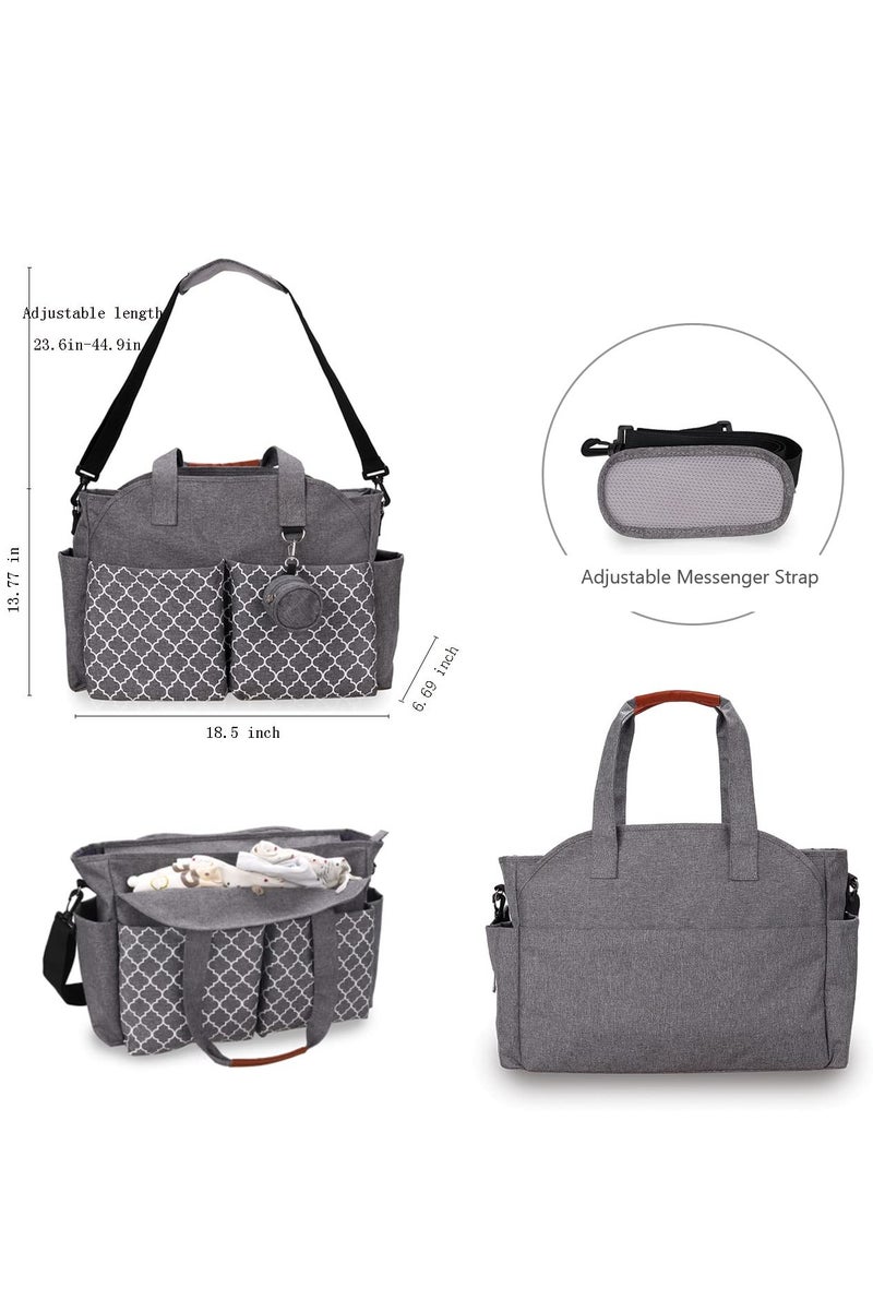 كي واي دي حقيبة حفاظات متعددة الوظائف مع لوحة تغيير مدمجة -حقيبة أطفال متنقلة مع شريط قابل للضبط وتخزين كبير - Image 3