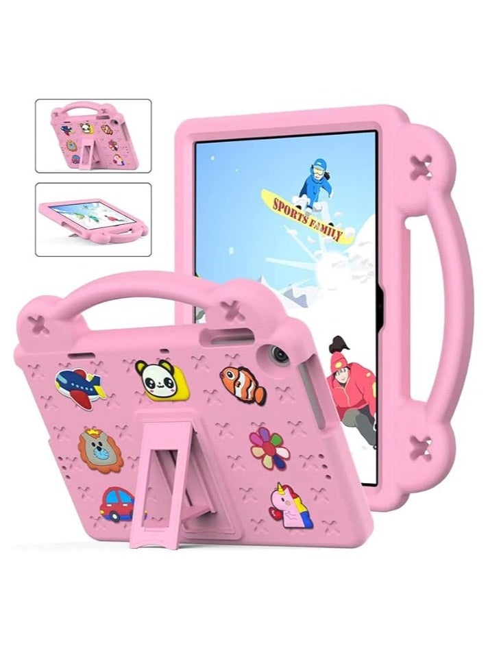 Generic - Kids Case Compatible with Huawei Matepad SE 10.4 Inch, Heavy Duty EVA Foam Shockproof Cover Kids Proof Case with Stand (Pink) - Image 1