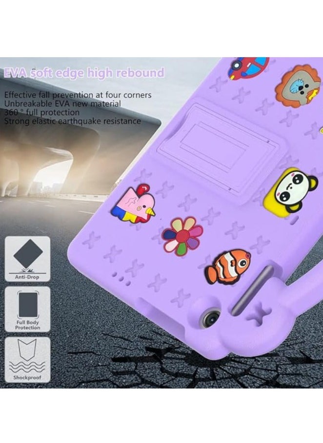 Generic - Kids Case Compatible with Huawei Matepad SE 10.4 Inch, Heavy Duty EVA Foam Shockproof Cover Kids Proof Case with Stand (Pink) - Image 1