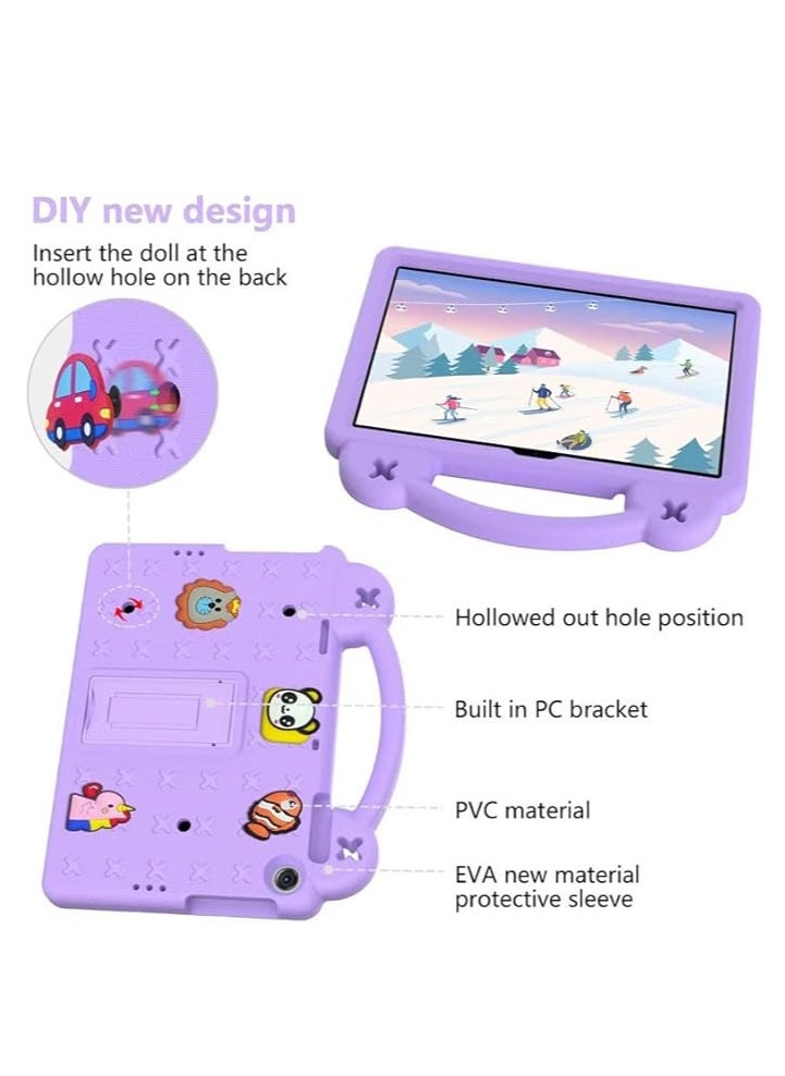 Generic - Kids Case Compatible with Huawei Matepad SE 10.4 Inch, Heavy Duty EVA Foam Shockproof Cover Kids Proof Case with Stand (Pink) - Image 1