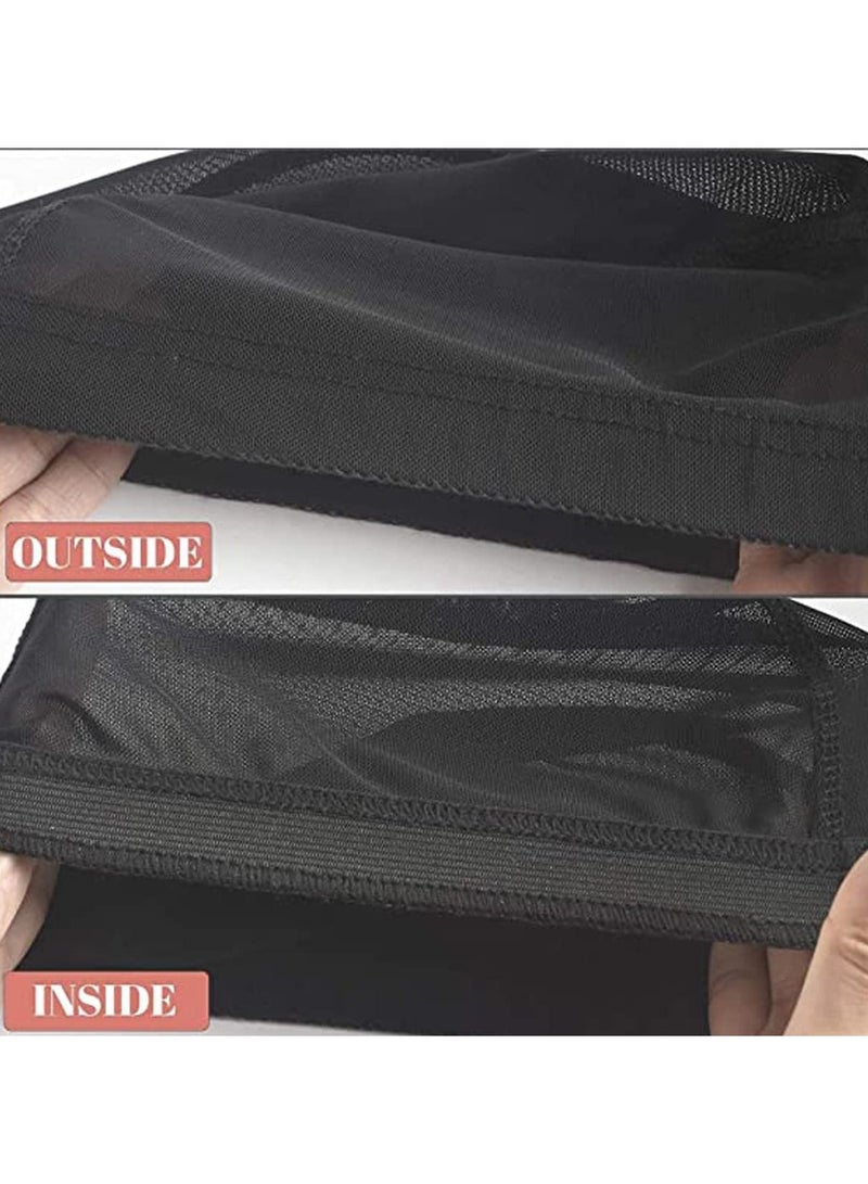 Estelle Durable 2 Packs Dome Wig Caps Black Close End Mesh Wig Caps for Woman Hair Extensions Weave Wig Wearing Stretchy Spandex Wig Caps for Wig Making Free Size - Image 5