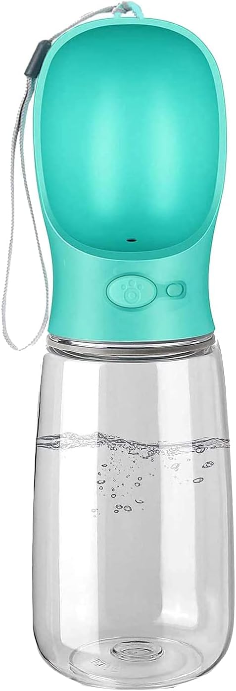 SILENCIO Dog Water Bottle - Water Feeder Leak Proof Portable Puppy Water Dispenser with Drinking Feeder for Pets Outdoor Walking, Hiking, Travel, Food Grade Plastic for Pets (550ml) - Image 1