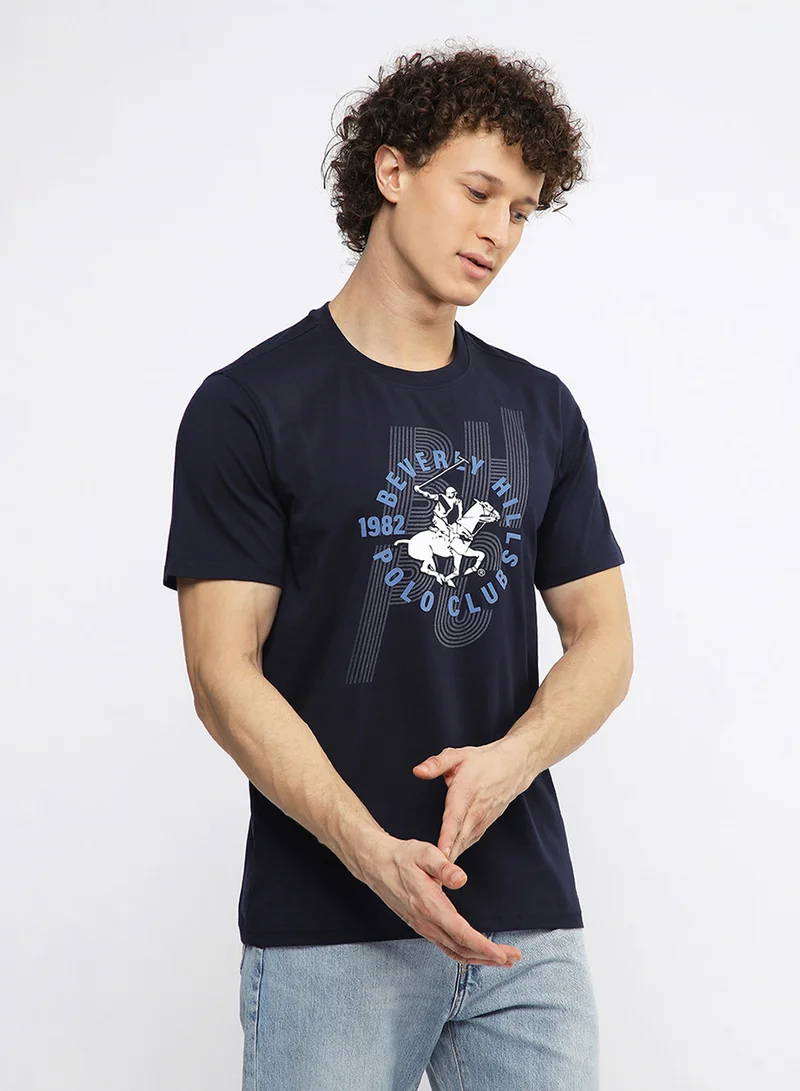 BEVERLY HILLS POLO CLUB  Graphic Crew Neck T-Shirt for Men | Best Price UAE