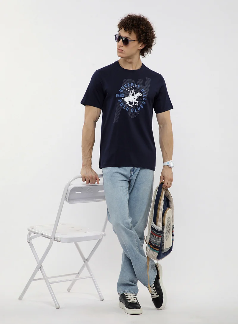 BEVERLY HILLS POLO CLUB  Graphic Crew Neck T-Shirt for Men | Best Price UAE