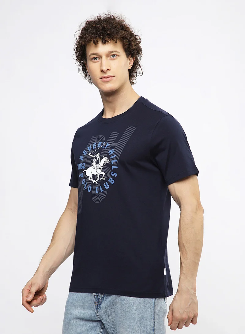 BEVERLY HILLS POLO CLUB  Graphic Crew Neck T-Shirt for Men | Best Price UAE