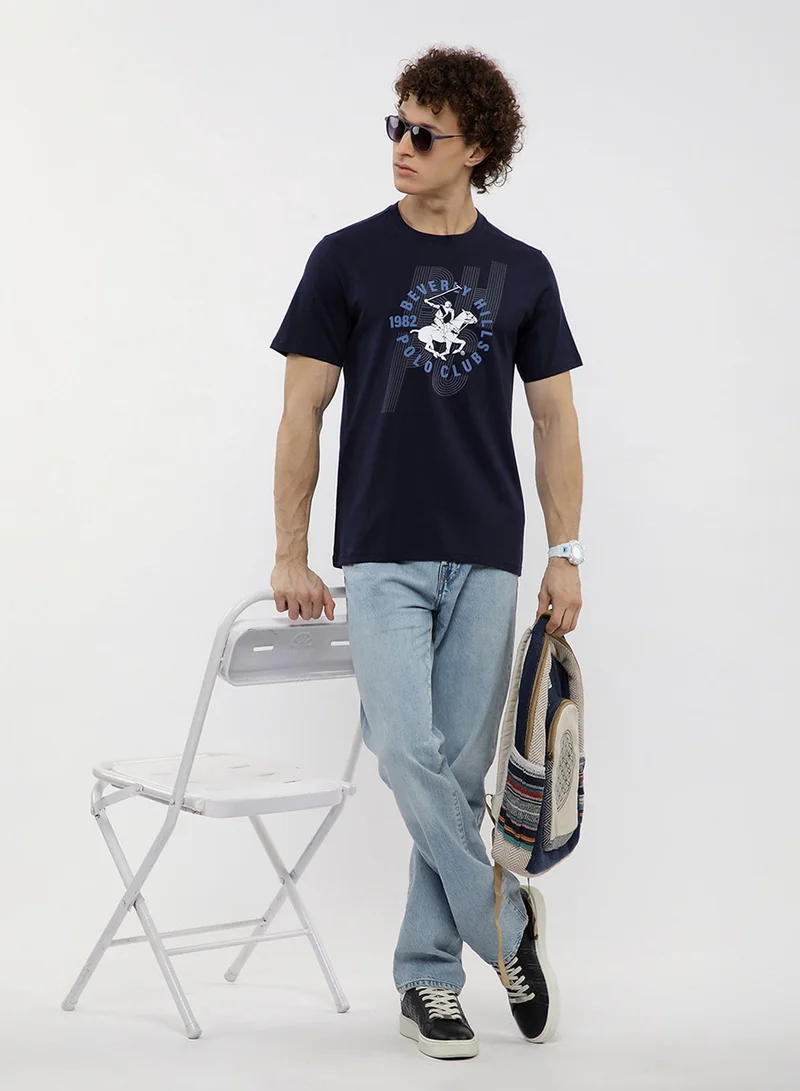 BEVERLY HILLS POLO CLUB  Graphic Crew Neck T-Shirt for Men | Best Price UAE
