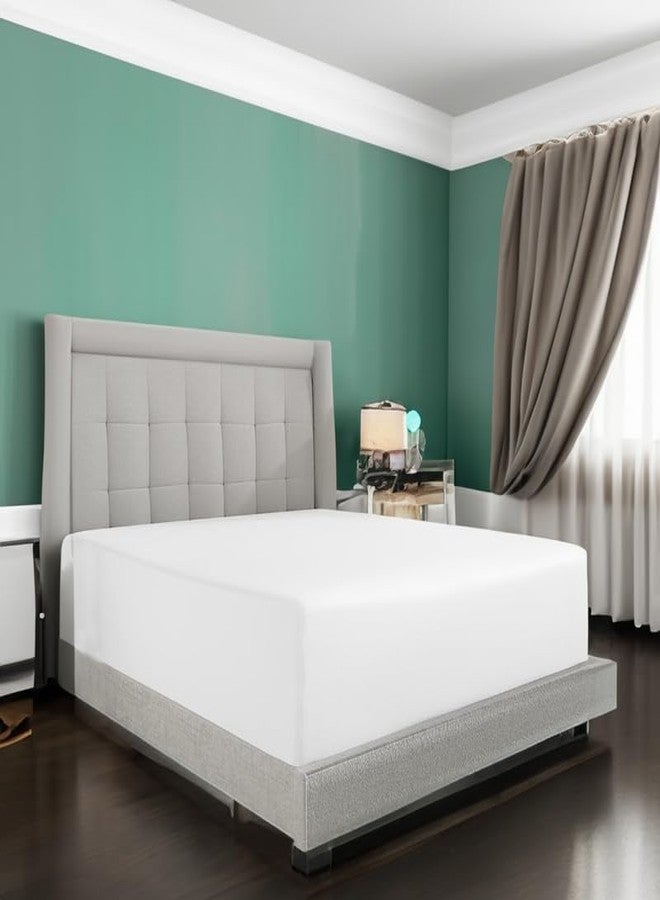 Gorayoo Bedding ملاءة سرير كينج من القطن المصري الخالص 100%، جيب متدلي 12 بوصة، 800 خيط | ملاءة سرير فاخرة فائقة النعومة وعالية الجودة وجيدة التهوية، مثالية للفنادق وغرف النوم | 78 بوصة × 80 بوصة من جورايو - Image 1