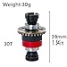 Qloi-LeUe Assembled Differential 30T 08Mod for ARRMA 118 Granite GROM Typhon GROM 114 Mojave GROM 112 Losi AWD RC Racecar RC Front Rear Universal Upgraded Metal Differential 2Pcs BlackRed - Image 4