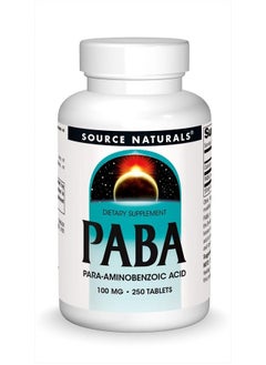 PABA, Para-Amino Benzoic Acid, 100 mg Dietary Supplement - 250 Tablets