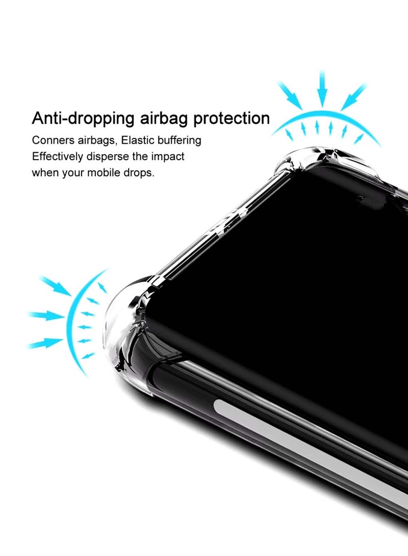 Wtech Honor X9c 5G 2024 / Honor Magic7 Lite 5G 2025 TPU Bumper Corners with Hard PC Case Cover - Clear - Image 4