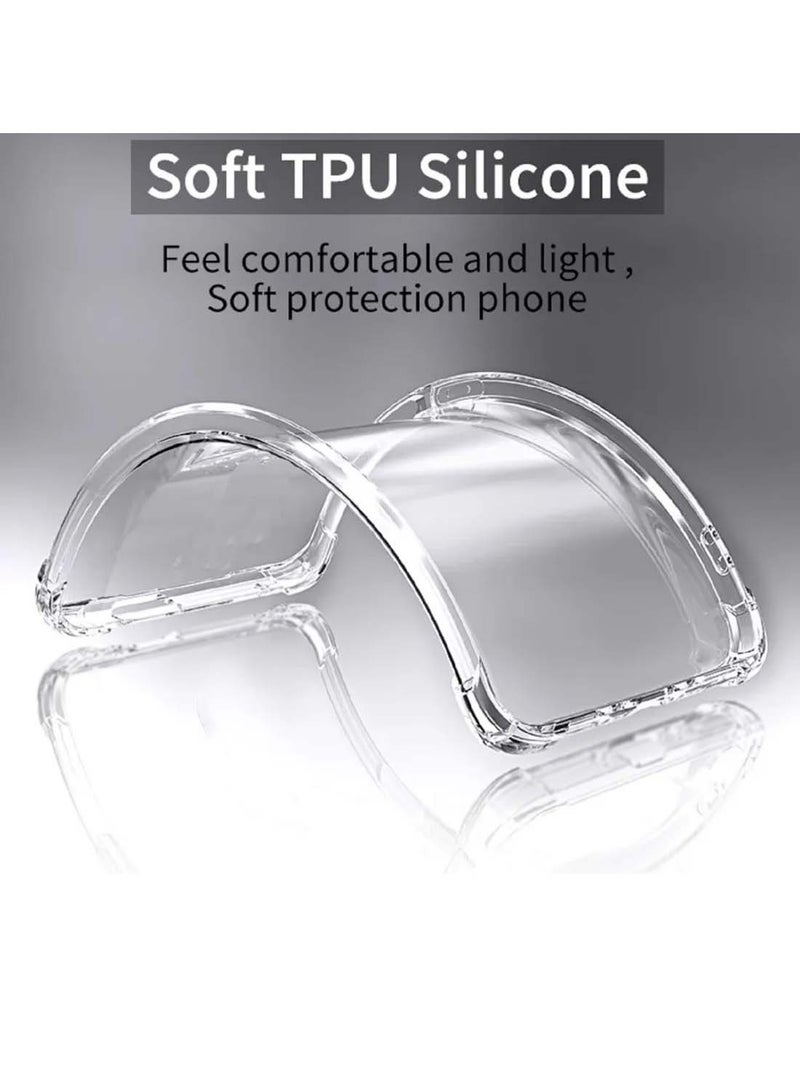 Wtech Honor X9c 5G 2024 / Honor Magic7 Lite 5G 2025 TPU Bumper Corners with Hard PC Case Cover - Clear - Image 5